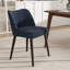 Modern Curved Back Dining Chair With Wood Legs, Upholstered Accent Chair For Kitchen & Living Room-1737306752