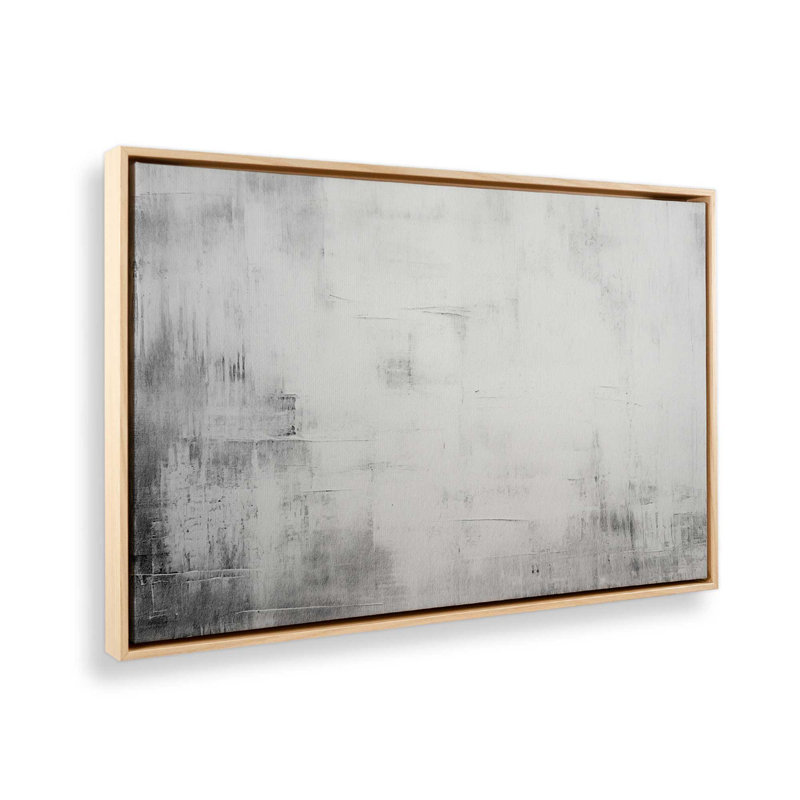 «Silent White I», reproduction sur toile, Érable américain encadré, H 24,75 po x l 36,75 po x P 1,75 po