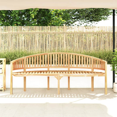 Banc de jardin en teck naturel