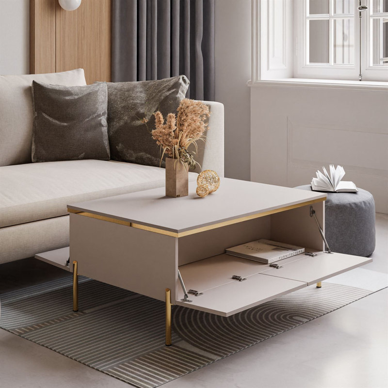 Four Leg Coffee Table with Storage