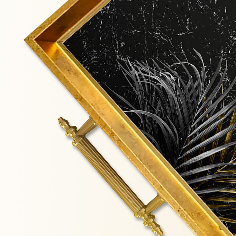 Elegant Glass Tray, 19.7 x 11.4 x 1.4 inches | 100% Durable Glass Construction | Easy to Clean with Damp Cloth | Ideal for Serving, Decorative Display, and Organizing | Stylish Addition to Home Décor