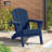 Ergonomically designed resin folding Adirondack chair-328065402