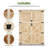 Outdoor Wooden Storage, Garden Tool Shed with Lock and Double Doors