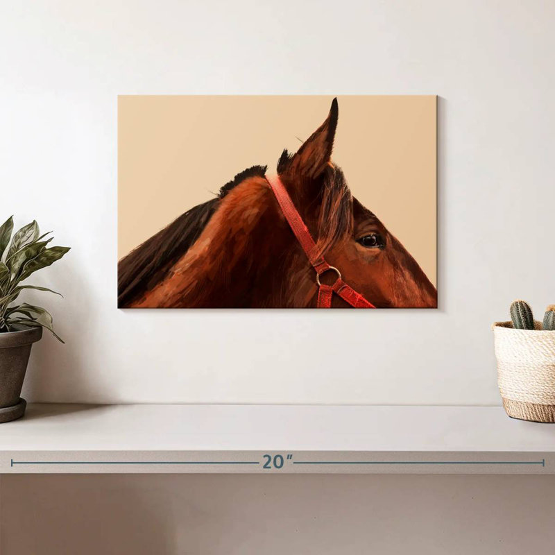 Brampt Horse Dialogue, 8" H x 12" W