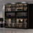 78.7" H x 94.5" W Display Case Dining Hutch With Light
