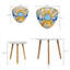 Ensemble de 2 tables basses gigognes Triangle