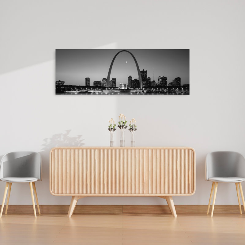 Skyline St. Louis MO USA by Richard Sisk - Wrapped Canvas Panoramic Print, 40.64 cm H x 121.92 cm W