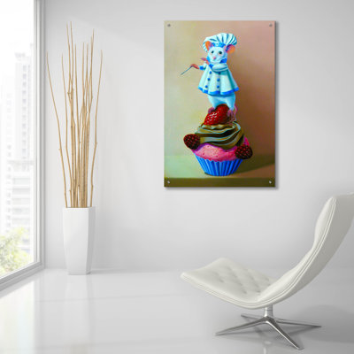 Trinx 'Cook And Conductor' by Valery Vecu Quitard, Acrylic Glass Wall Art