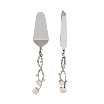 Hyaline Pink Cake Server Set