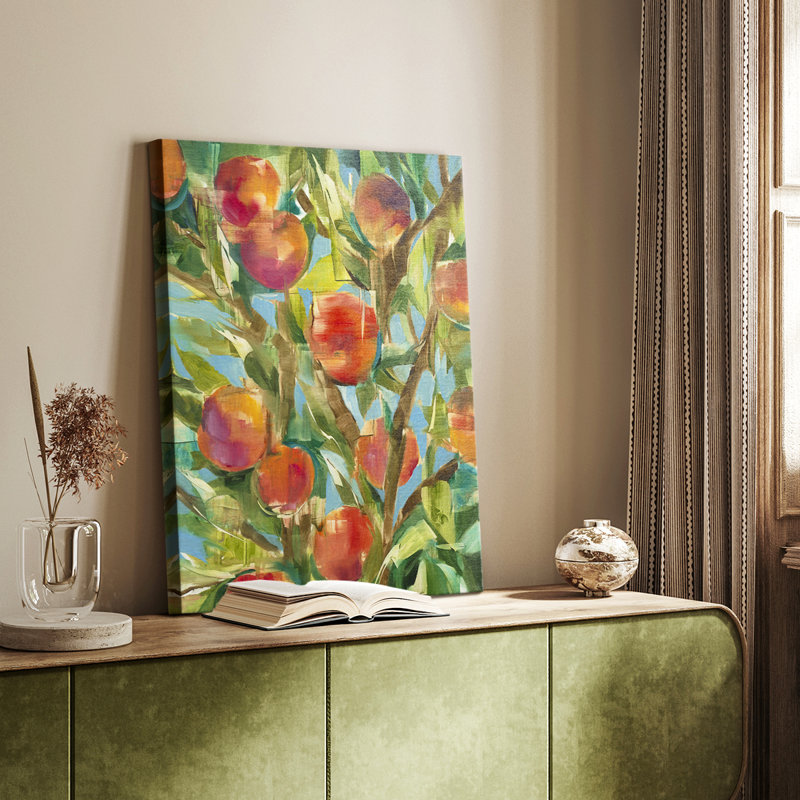 Just Peachy - Cavas enveloppés de galerie, H 18 po x l 12 po