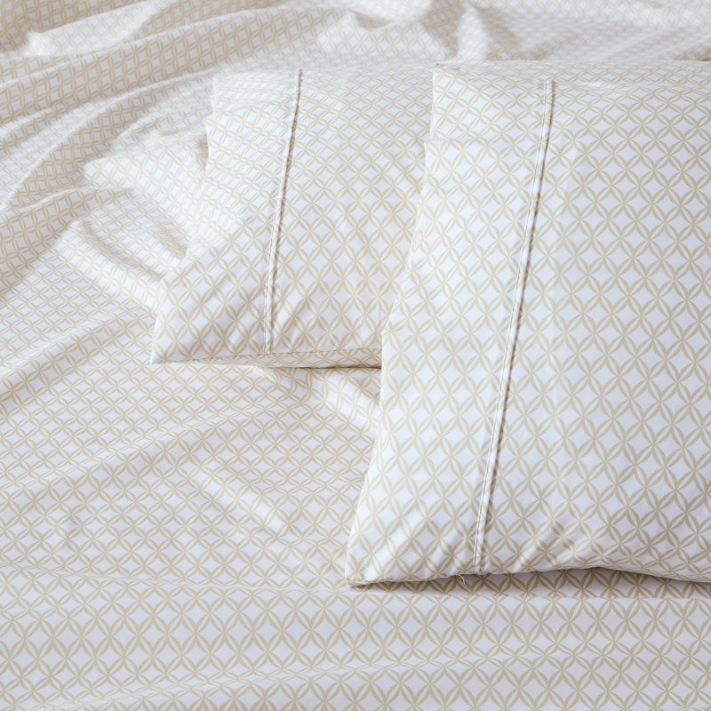 Eternity Neutral Sheet Set, Queen Sheet Set with 5 Additional Pieces