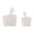 Hans Cream Abstract Nesting Two Piece Couple Decorative Accent Matte Ceramic Sculpture Figure Set