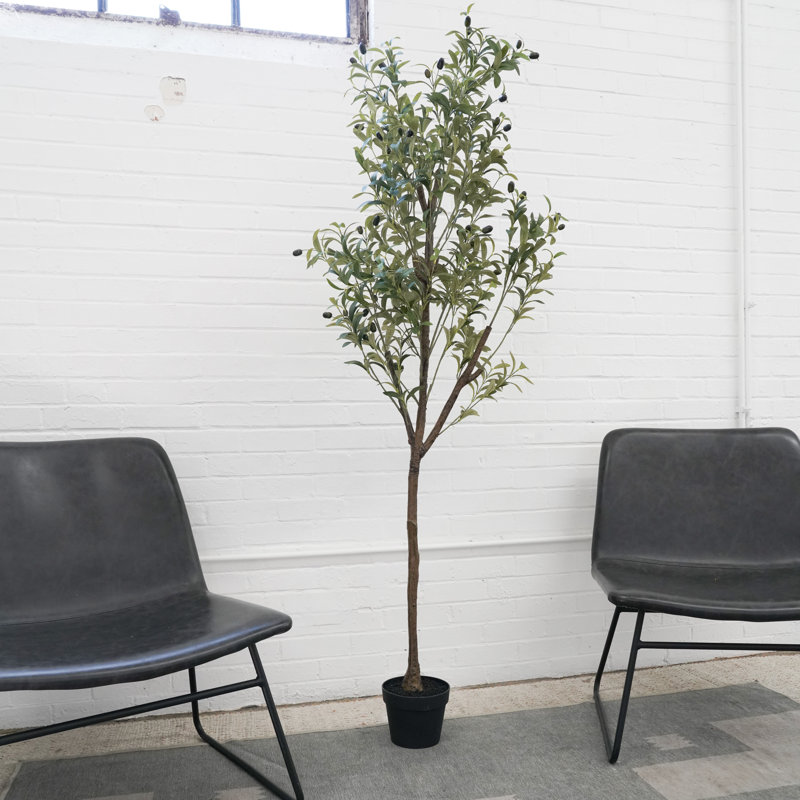 72'' Faux Olive Tree in Pot