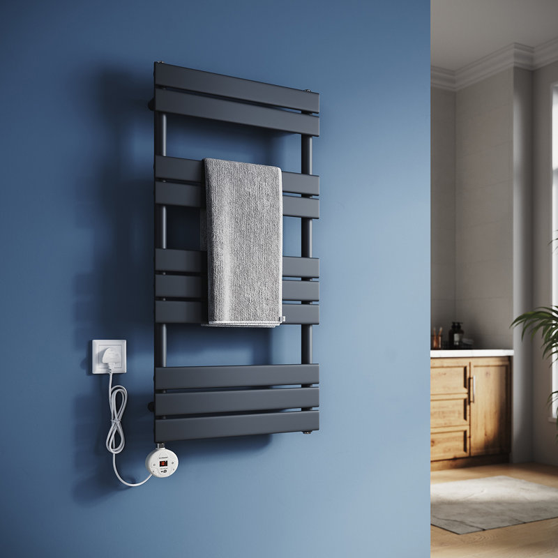 100*50*6.2cm, Smart WiFi-Enabled Heated Towel Rail with Multi-Mode Heating, Anthracite