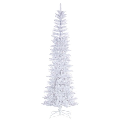 White Pencil Artificial Unlit Christmas Tree.