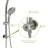 5" Multi Function Dual Shower Head, with Adjustable Slide Bar,Brushed Nickel-129752629