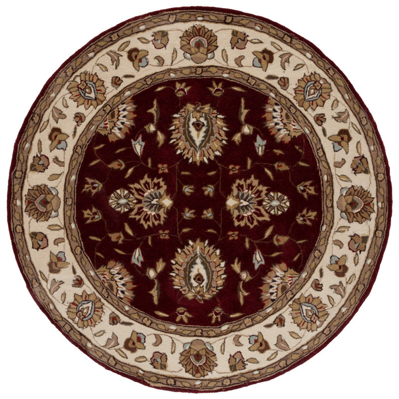 Total Performance Hand Hooked Performance Oriental Rug, Round 6'