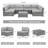 Azlyn Seating Group with Cushions-2099261155-2070926093-2070926090
