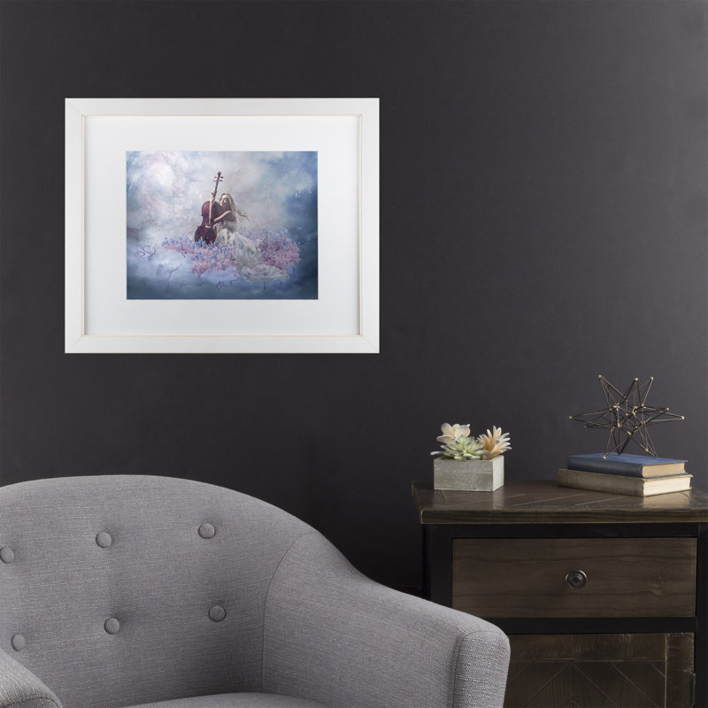 Modern & Contemporary, 16" H x 20" W x 0.75" D, White, White Framed
