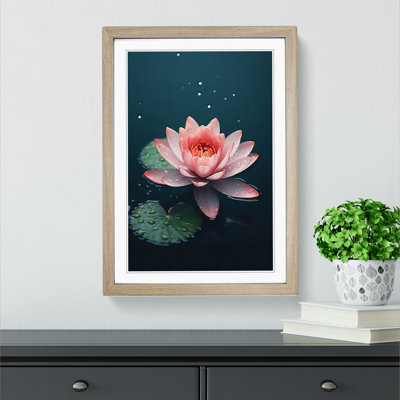 Water Lily Minimalism - Framed Print