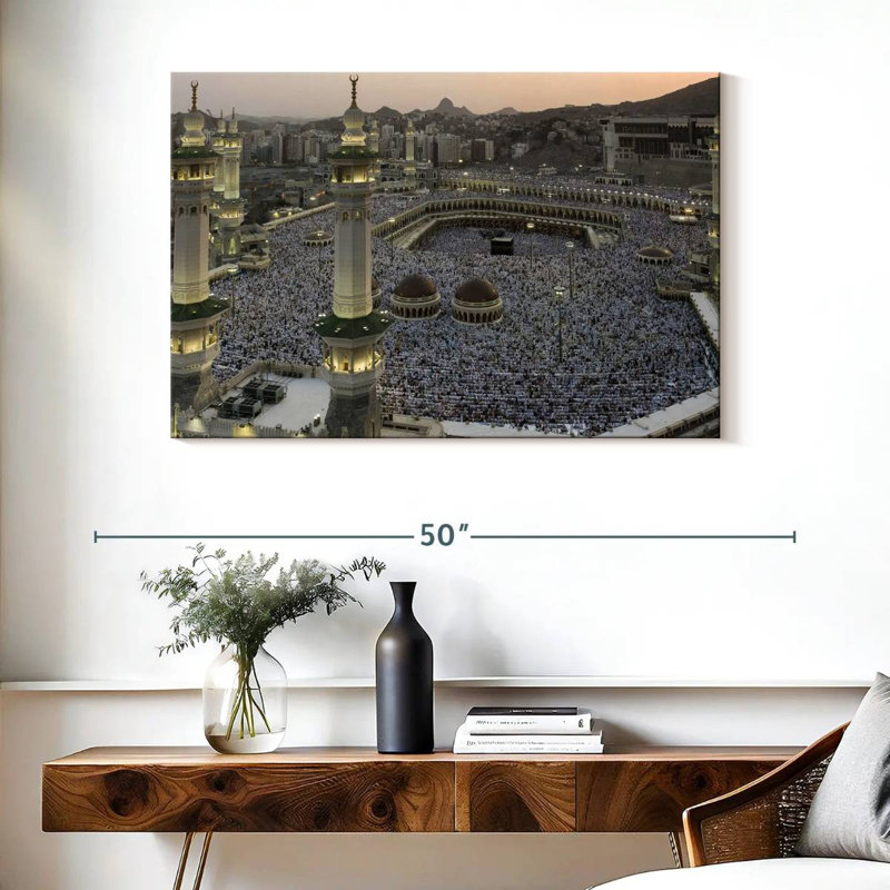Adella Masjid Al Haram Kaaba, H 26 po x l 39 po