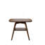 Table de salle à manger moderne en bois avec tablette de rangement, finition noyer-711187062