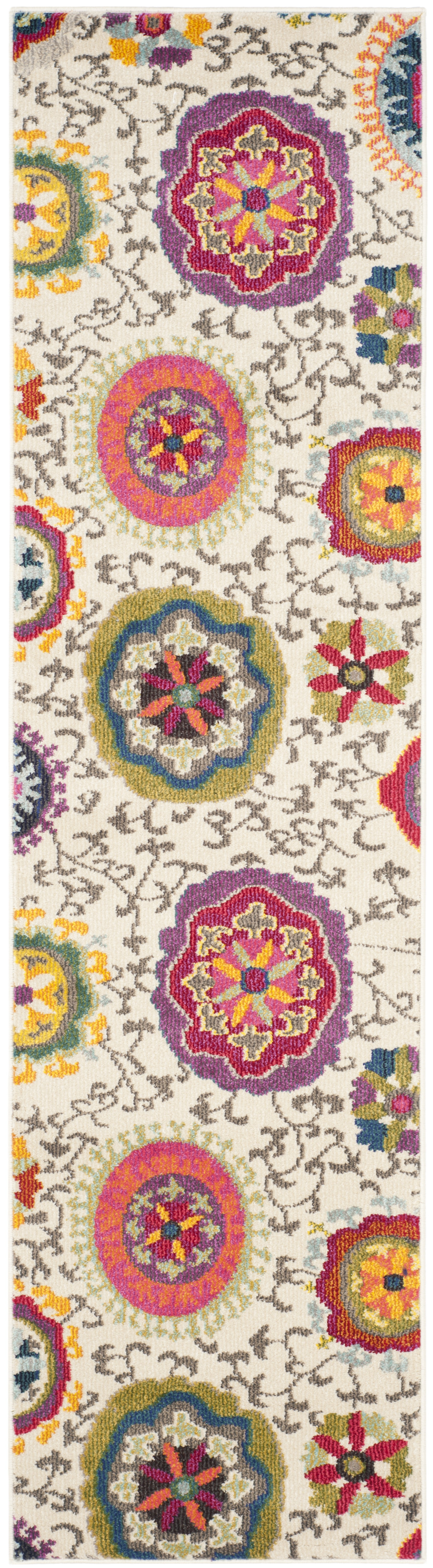 Heirz Multi Rug Langley Street® Hertzler Floral Multicolored Area Rug & Reviews | Wayfair