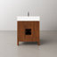Sequoia 30 In. Single Sink Whitebrook Quartz Countertop Bath Vanity in Mango Wood With Chrome Faucet-1111103952