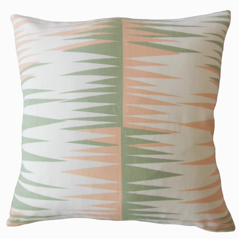 Coussin décoratif 100% coton Gadge, H 18 po x l 18 po, Coucher du soleil