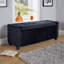 Starke 111cm Wide Faux Leather Rectangle Solid Colour Ottoman with Storage