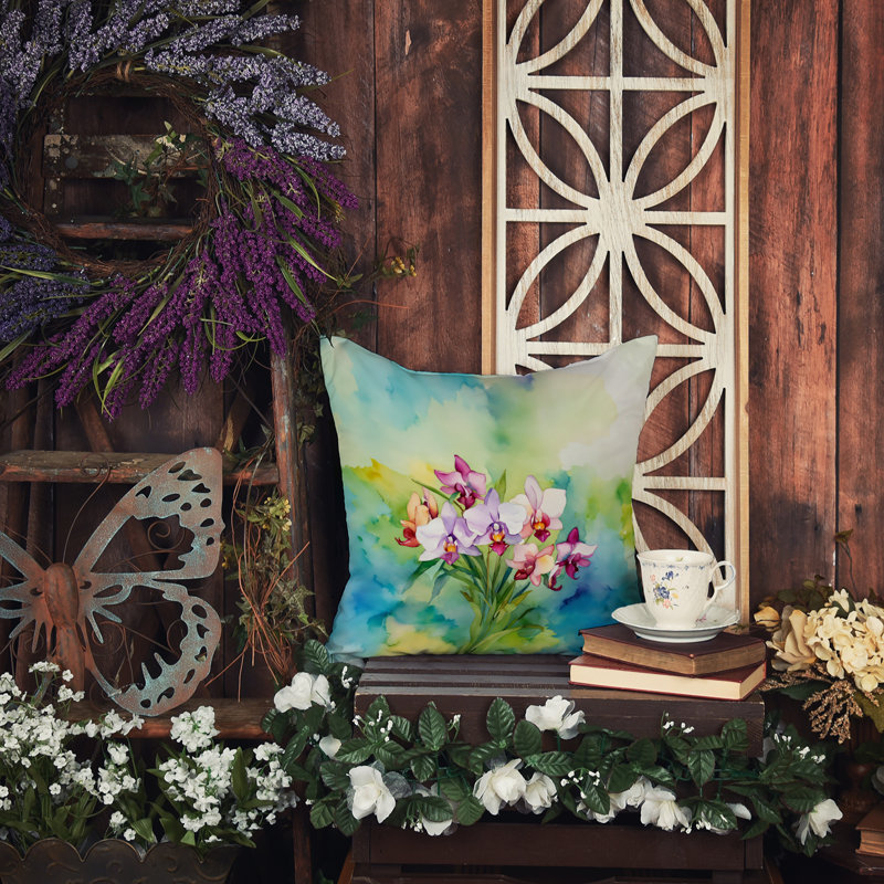 Coussin décoratif intérieur / extérieur Autre / Sans motif, H 14 po x l 14 po