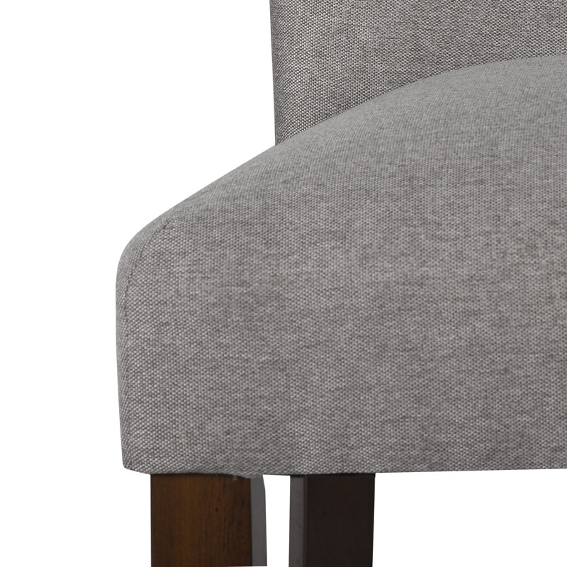 Carista Upholstered Parsons Dining Chair, Lance Cobblestone