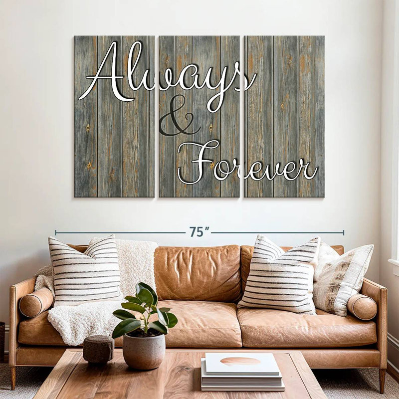 Tergel Always Forever Typography, 42" H x 65" W