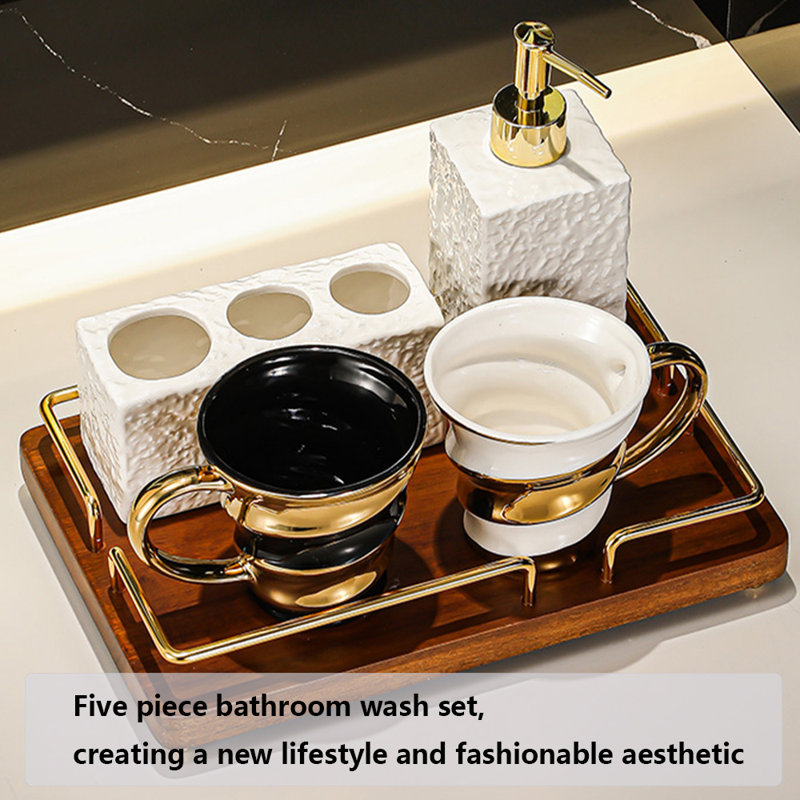 Ensemble d'accessoires de salle de bain 5 pièces