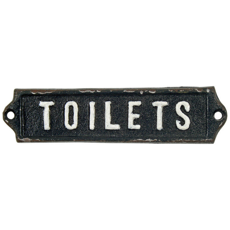 Benvolio "Toilets" Door Sign
