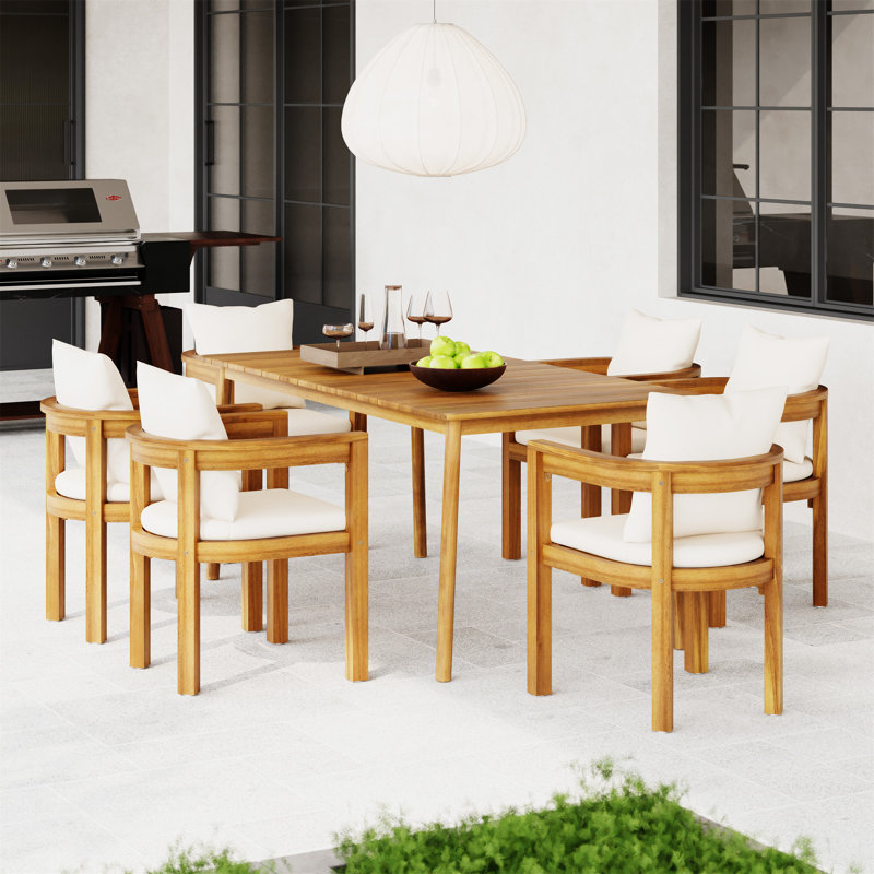 Ensemble repas d'extérieur 7 pièces Abaco