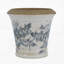 Jardinière en céramique 5,3 x 5,3 x 5,1 po à motif floral, ensemble de 4
