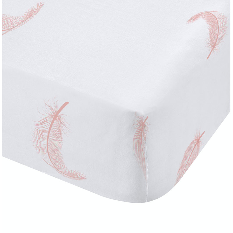 Angel Wings Fitted Sheet, Double (4'6)