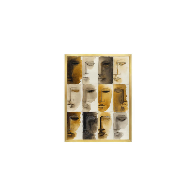Faces in Sequence, 30" H x 40" W