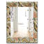 Miroir de salle de bain éclectique à motif floral indien rétro-40097402
