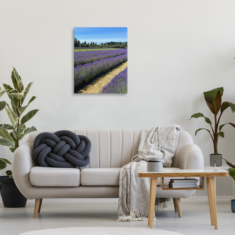 Lavender Path Landscape Canvas Wall Art by Kali Wilson, 30" H x 24" W