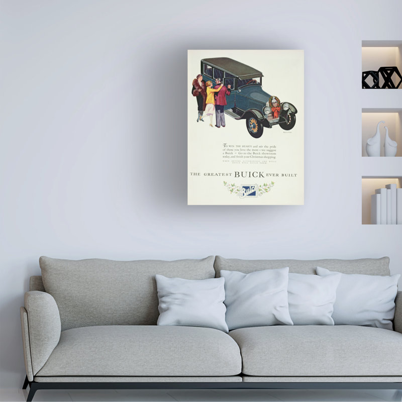 «Buick», art de l'inconnu, décembre 1926, art sur toile, H 24 po x l 18 po