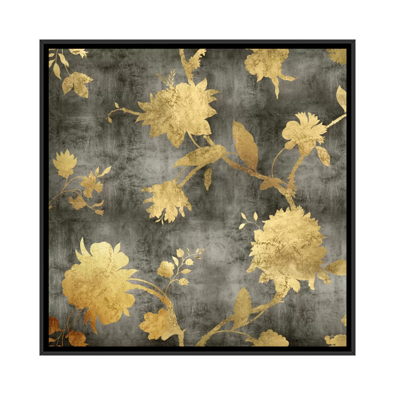 «Silhouette I», impression sur toile, H 18 po x l 18 po x P 1,5 po, Toile encadrée noire, Pas de tapis