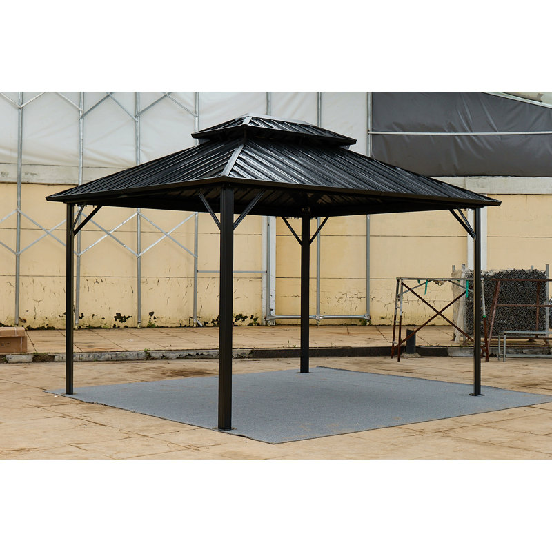 10*10 Color Steel Tile Double-Roof Pavilion Gazebo