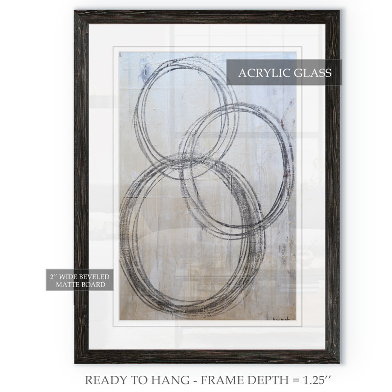 « circulaire i » par paul cezanne-image-cadre de dessin, Blanc, Imprimé érable encadré, H 22 po x l 30 po x P 1 po
