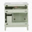 Meuble-lavabo moderne avec lavabo en céramique, solutions de rangement intelligentes, fonctions de fermeture en douceur et installation facile pour les petites salles de bain-540850797