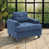 Tissu bleu marine sélectionné