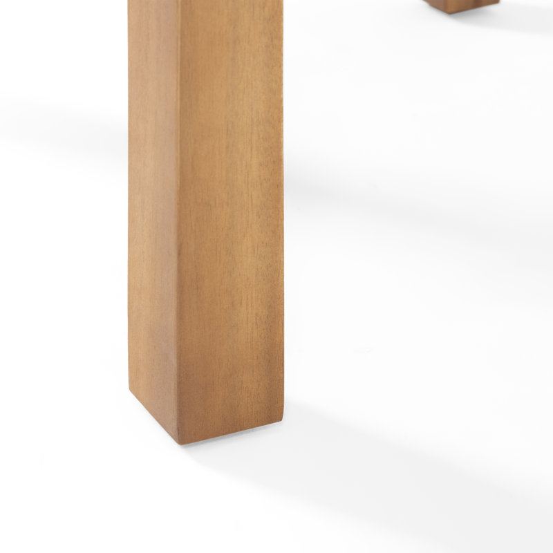 Isaacson Outdoor Side Table, Square End Table, Small Patio Table, Accent Table, Brown Patina