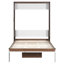 Lit escamotable double avec bureau pliable-806899280