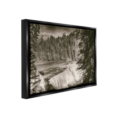 «Woodland Waterfall Photographie Floater Frame» par Nathan Larson sur toile